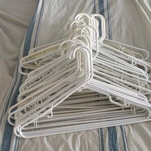 White Plastic Clothes Hangers